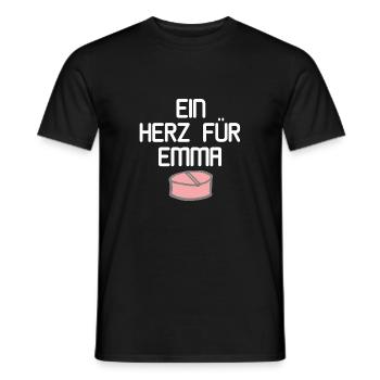 Ein Herz Für Emma Party MDMA Shirt - Männer T-Shirt - Schwarz - Vorne - AI Model Male 178 light (178cm)