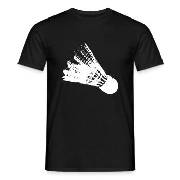 Federball - Männer T-Shirt - Schwarz - Vorne - AI Model Male 178 light (178cm)