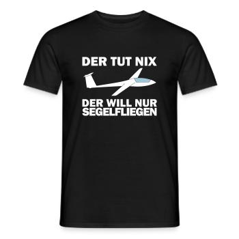 Seul planeur pilote planeur pilote planeur - T-shirt homme - noir - Devant - AI Model Male 178 light (178cm)