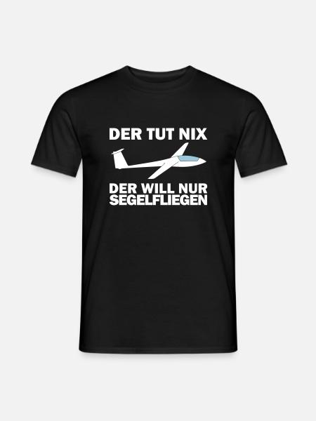 Solo planeador piloto planeador piloto planeador - Mænd T-shirt - sort