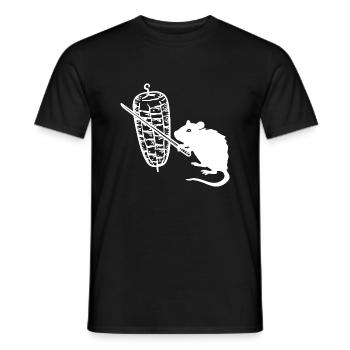 Kebab Rat Kebab Grill - Men's T-Shirt - black - Front - AI Model Male 178 light (178cm)