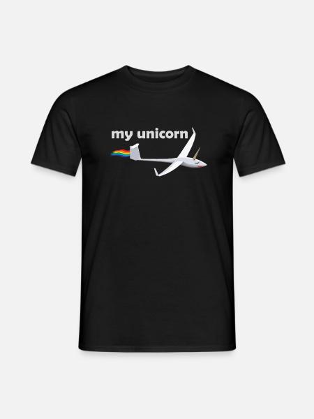 planeurs licorne glisse cadeau licorne - T-shirt homme - noir