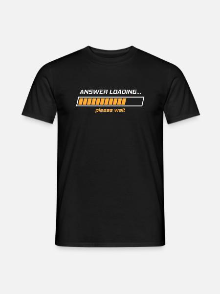 answer loading - Men's T-Shirt - black