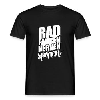 Fahrrad - Männer T-Shirt - Schwarz - Vorne - AI Model Male 178 light (178cm)