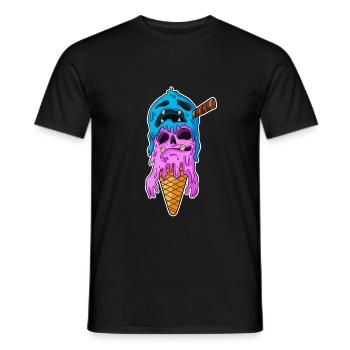 Ice Cream Zombie - T-shirt homme - noir - Devant - AI Model Male 178 light (178cm)