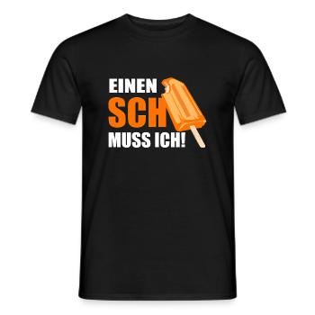 Einen Scheiss muss ich! Summer Shirt Lustig - Männer T-Shirt - Schwarz - Vorne - AI Model Male 178 light (178cm)