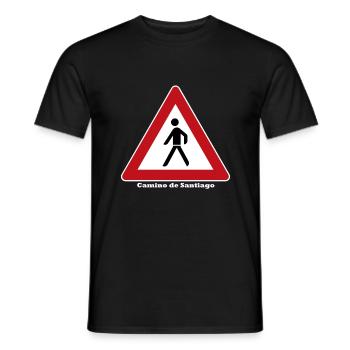 Camino de Santiago - Men's T-Shirt - black - Front - AI Model Male 178 light (178cm)