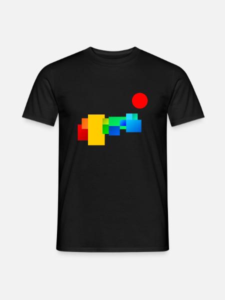 Art abstrait - T-shirt homme - noir
