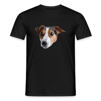 Jack Russel - Men's T-Shirt - black - Front - AI Model Male 178 light (178cm)