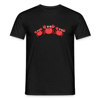 krebse,familie,krebsfamilie,meerestiere - Männer T-Shirt - Schwarz - Vorne - AI Model Male 178 light (178cm)