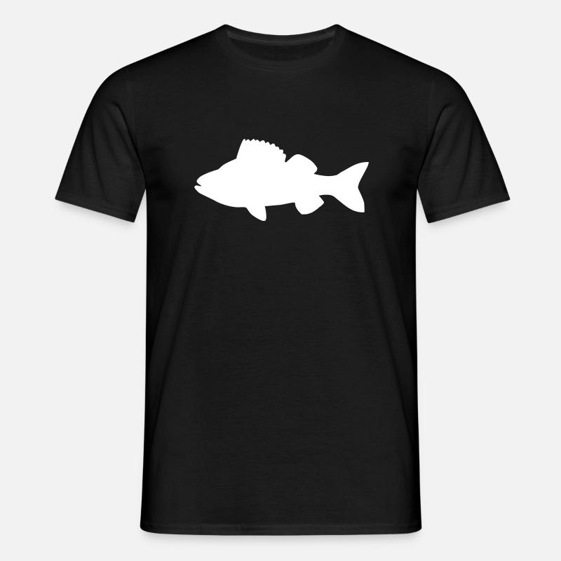 Fisch - Männer T-Shirt - Schwarz