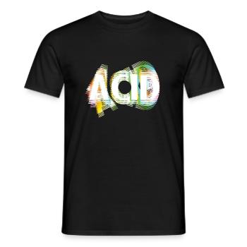 Acide - T-shirt homme - noir - Devant - AI Model Male 178 light (178cm)