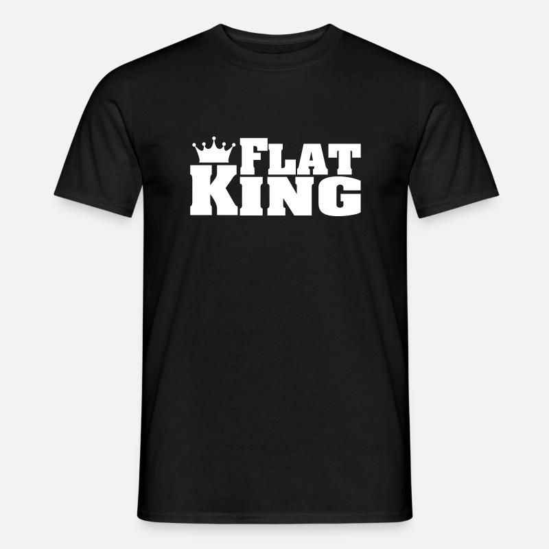 FLAT KING Flat Coated Retriever - Männer T-Shirt - Schwarz