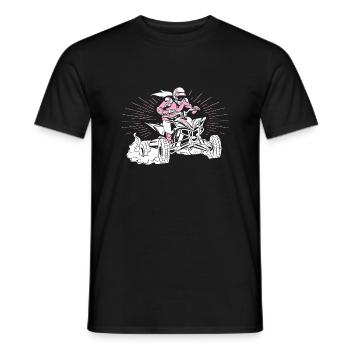 Quad - Männer T-Shirt - Schwarz - Vorne - AI Model Male 178 light (178cm)