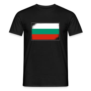 Drapeau bulgare Drapeau bulgare Sables d’or - T-shirt homme - noir - Devant - AI Model Male 178 light (178cm)