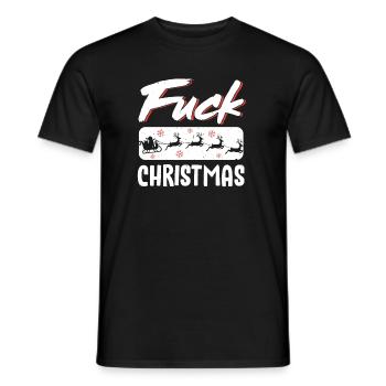 Anti Weihnachten - Männer T-Shirt - Schwarz - Vorne - AI Model Male 178 light (178cm)