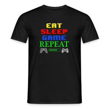 Gamer - Men's T-Shirt - black - Front - AI Model Male 178 light (178cm)