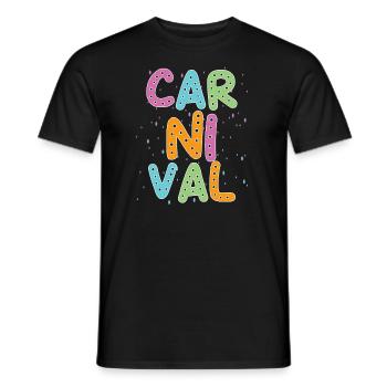 Fasching - Männer T-Shirt - Schwarz - Vorne - AI Model Male 178 light (178cm)