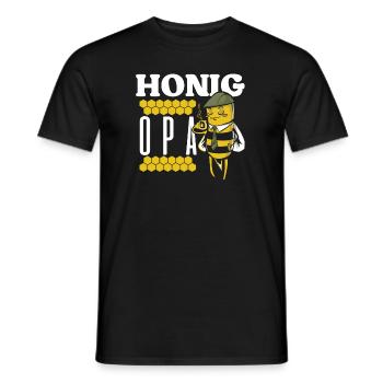 Bienen Opa Umwelt Schutz Imker Bienenflüsterer - Männer T-Shirt - Schwarz - Vorne - AI Model Male 178 light (178cm)