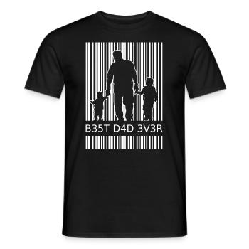 zweifacher Papa Geschenk - Männer T-Shirt - Schwarz - Vorne - AI Model Male 178 light (178cm)