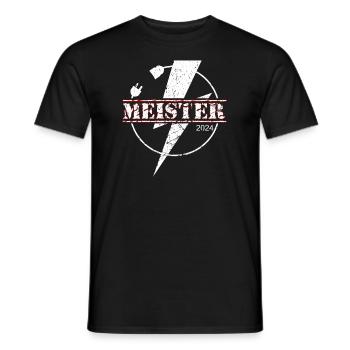 Elektromeister 2024 Elektroinstallateur Elektriker - Männer T-Shirt - Schwarz - Vorne - AI Model Male 178 light (178cm)