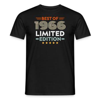 Retro 1966 Vintage Geschenk 58. Geburtstag 58 Jahre - Männer T-Shirt - Schwarz - Vorne - AI Model Male 178 light (178cm)