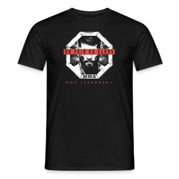no pain no glory MMA LEGENDARY - T-shirt homme - noir - Devant - AI Model Male 178 light (178cm)