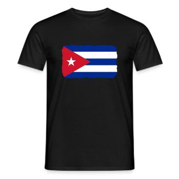 Cuba Flag Caribbean Vacation Cuba Travel Havana - Men's T-Shirt - black - Front - AI Model Male 178 light (178cm)