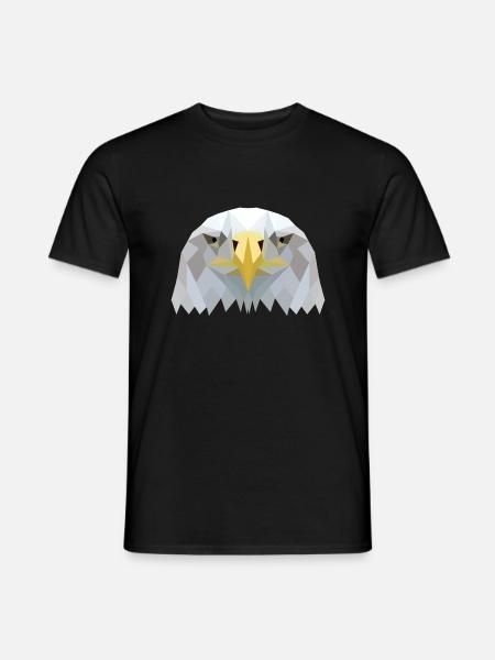 eagle head - Men's T-Shirt - black