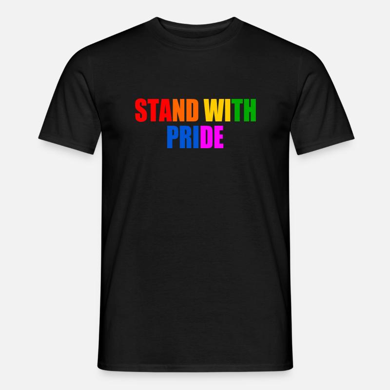 Stand with pride - Männer T-Shirt - Schwarz