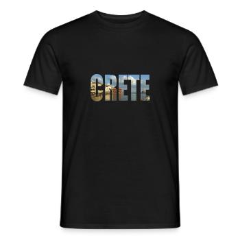 Crète - T-shirt homme - noir - Devant - AI Model Male 178 light (178cm)