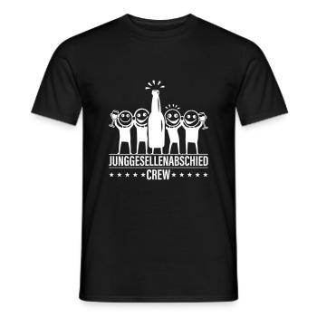 Bachelor Party Bachelor Party Crew Booze - Men's T-Shirt - black - Front - AI Model Male 178 light (178cm)