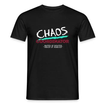 Chaos Coordinator 3C - Männer T-Shirt - Schwarz - Vorne - AI Model Male 178 light (178cm)