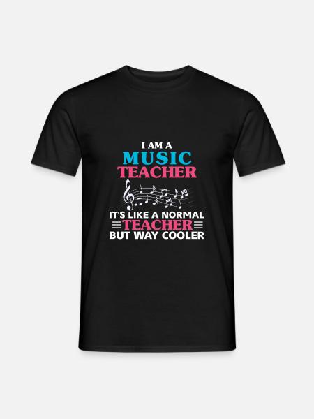 Musik Lehrer - Männer T-Shirt - Schwarz