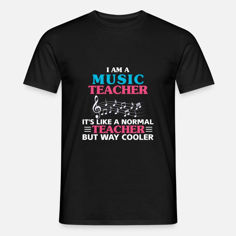 Musik Lehrer - Männer T-Shirt - Schwarz