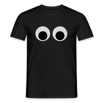 Wackelaugen - T-shirt homme - noir - Devant - AI Model Male 178 light (178cm)