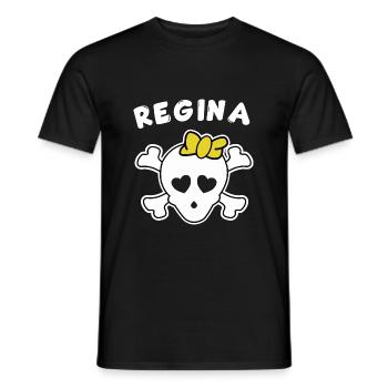 Pirate Regina Design pour les filles et les femmes - T-shirt homme - noir - Devant - AI Model Male 178 light (178cm)