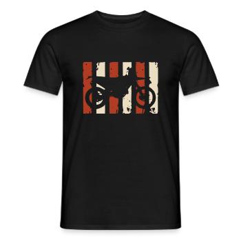 Moto Cross - Männer T-Shirt - Schwarz - Vorne - AI Model Male 178 light (178cm)