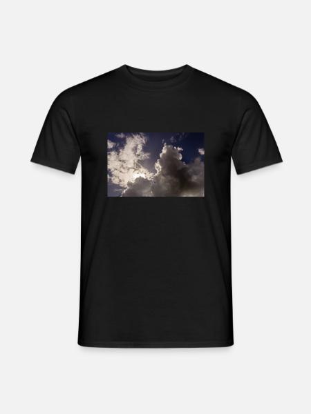 sky and clouds - Men's T-Shirt - black