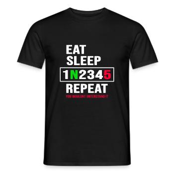 Motorrad motor-biker Motorradfahrer - Männer T-Shirt - Schwarz - Vorne - AI Model Male 178 light (178cm)