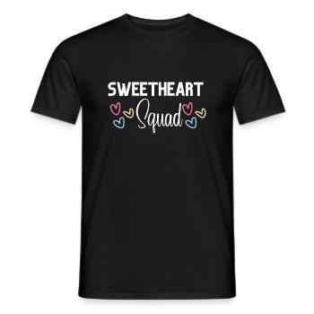 Valentine's Day- Sweetheart Squad - Men's T-Shirt - black - Front - AI Model Male 178 light (178cm)