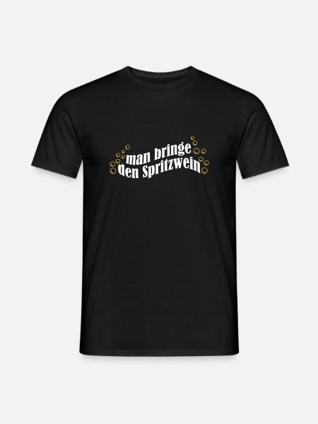 Spritzwein - Männer T-Shirt - Schwarz