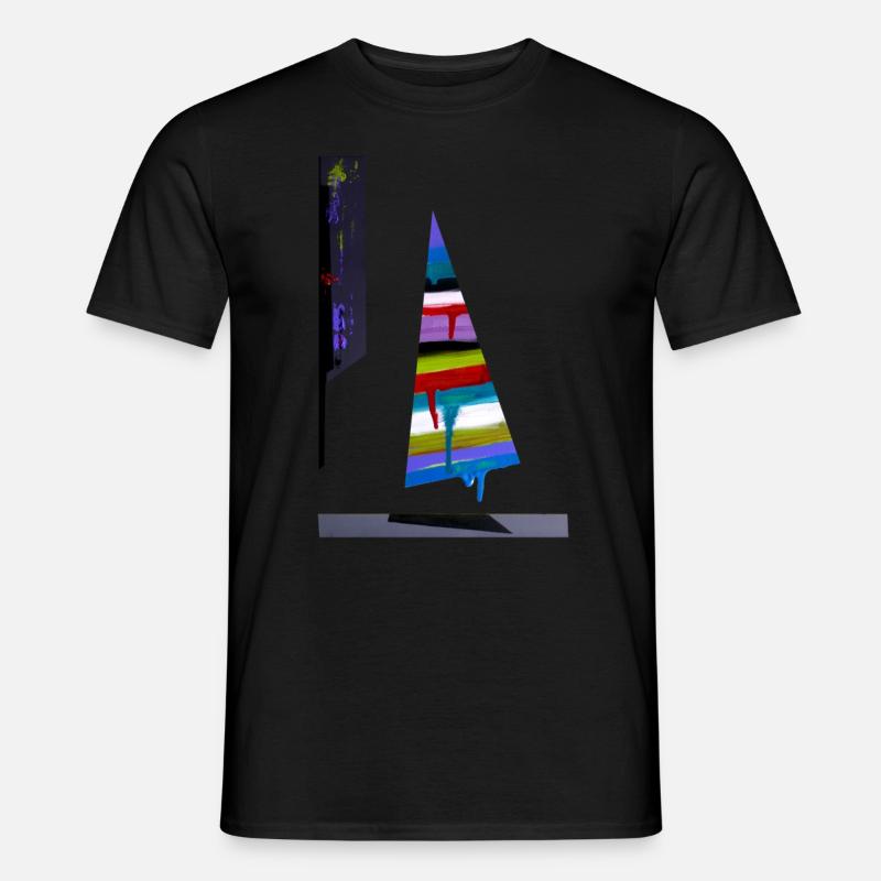 Pyramide - Männer T-Shirt - Schwarz
