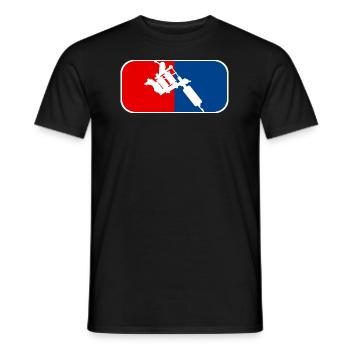 TATTOO ARTIST Tätowiert Tribal Ink Tätowierung - Männer T-Shirt - Schwarz - Vorne - AI Model Male 178 light (178cm)