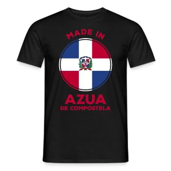 Azua de Compostela, Dominican Republic - Men's T-Shirt - black - Front - AI Model Male 178 light (178cm)
