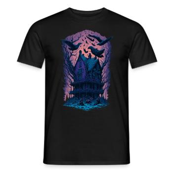 Conception effrayante de fan de films d’horreur - T-shirt homme - noir - Devant - AI Model Male 178 light (178cm)