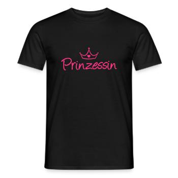 PRINCESS - T-shirt homme - noir - Devant - AI Model Male 178 light (178cm)