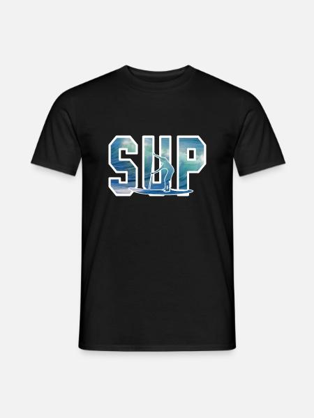 Stand up paddling Geschenk Standup Paddler Welle - Männer T-Shirt - Schwarz