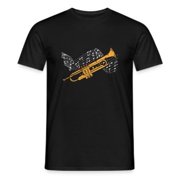Trompette - T-shirt homme - noir - Devant - AI Model Male 178 light (178cm)