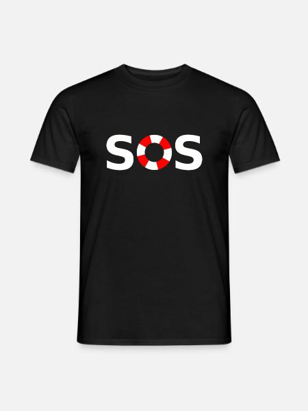 SOS - Men's T-Shirt - black